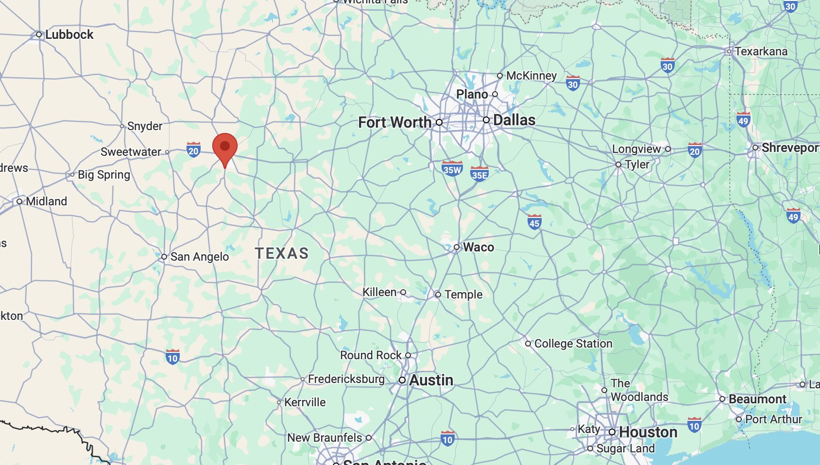 Area map of location